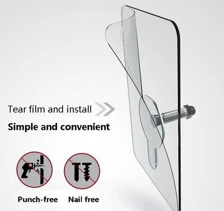 Set Of 3 Self-Adhesive Wall Screw Sticker Punch-Free Installation, Detachable Screw Wall Mount Sticker Set Of 3 Self-Adhesive Wall Screw Sticker Punch-Free Installation, Detachable Screw Wall Mount Sticker